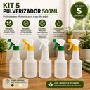 Ver imagem 2 de Kit 5 Borrifador Manual Pulverizador 500ml Spray Frasco Gatilho Multiuso