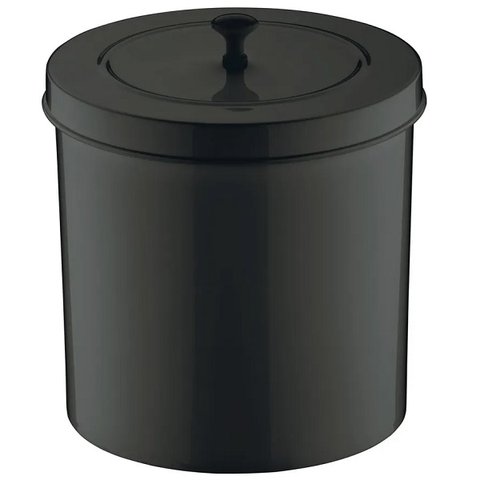 Lixeira com Tampa 5 Litros Preta Future