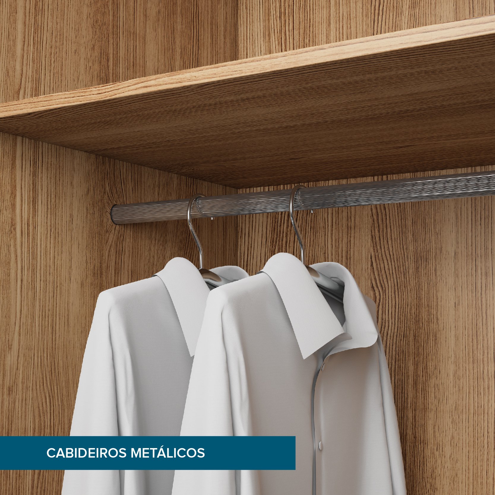 Guarda Roupa Casal 6 Portas e 3 Gavetas 100% em MDF Juparanã Rimo - Freijó - 4