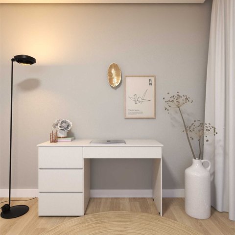 Escrivaninha Luxemburgo com 4 Gavetas