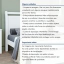 Ver mais imagens de Cama de Casal Cabeceira com Detalhes Curvos Madeira Reali Branco