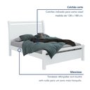Ver imagem 5 de Cama de Casal Cabeceira com Detalhes Curvos Madeira Reali Branco