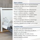 Ver mais imagens de Cama de Solteiro Cabeceira com Detalhes Curvos Madeira Reali Plus Branco
