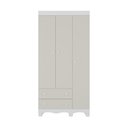 Ver imagem 4 de Guarda-roupa Infantil 92cm 3 Portas e 2 Gavetas Dengo Multimóveis Mp4437 Branco/off White Branco/