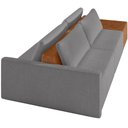 Ver imagem 7 de Sofá Ilha Modular para Sala 232cm com Puff Dublin K01 Bouclê Cinza Sintético Caramelo - Lyam Decor