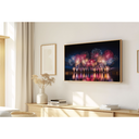 Ver imagem 1 de Quadro Decorativo N°231 160x90cm - Panorâmico - Fogos de Artificio - Madeira Clara - Rollflex