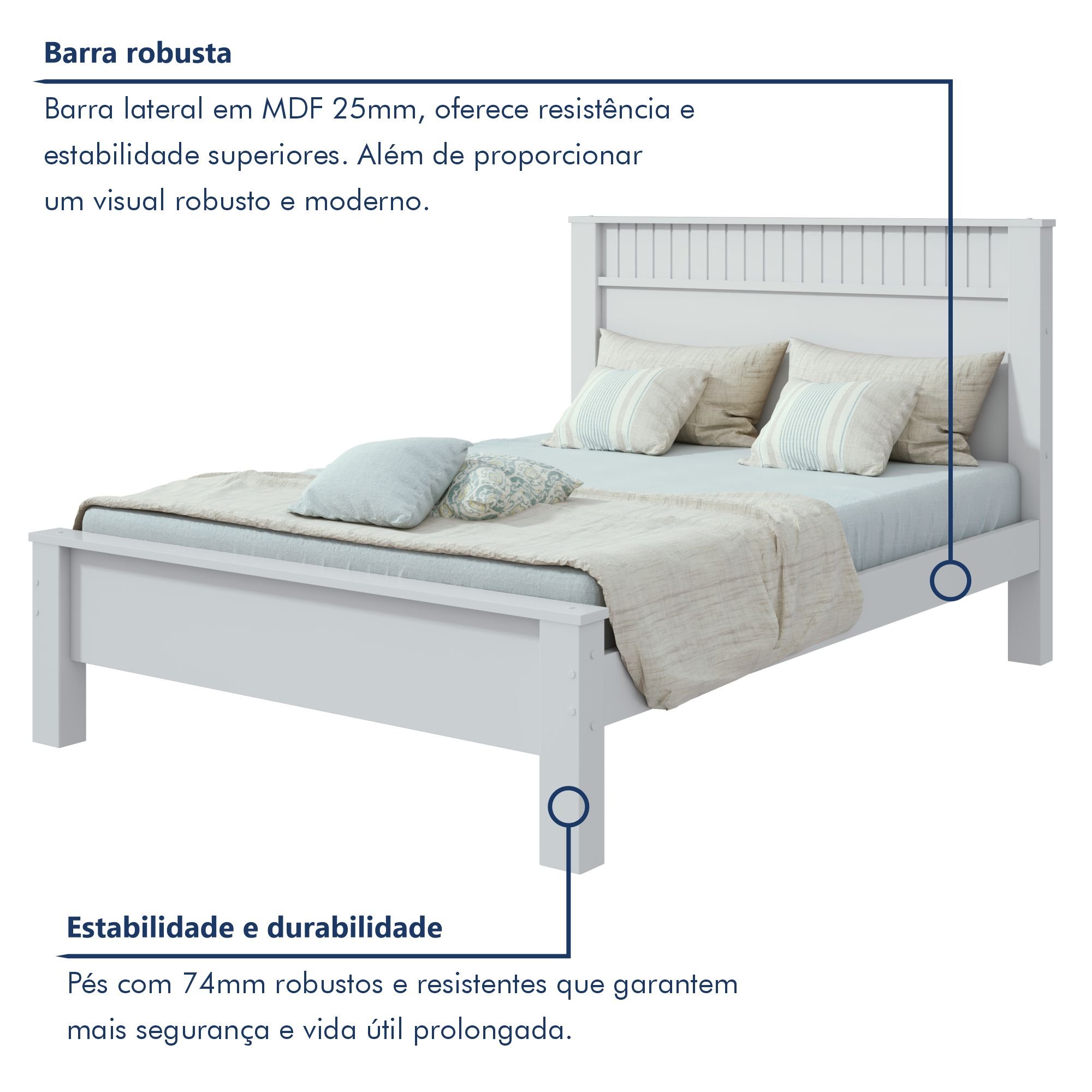 Cama Casal Athenas Plus  - 4