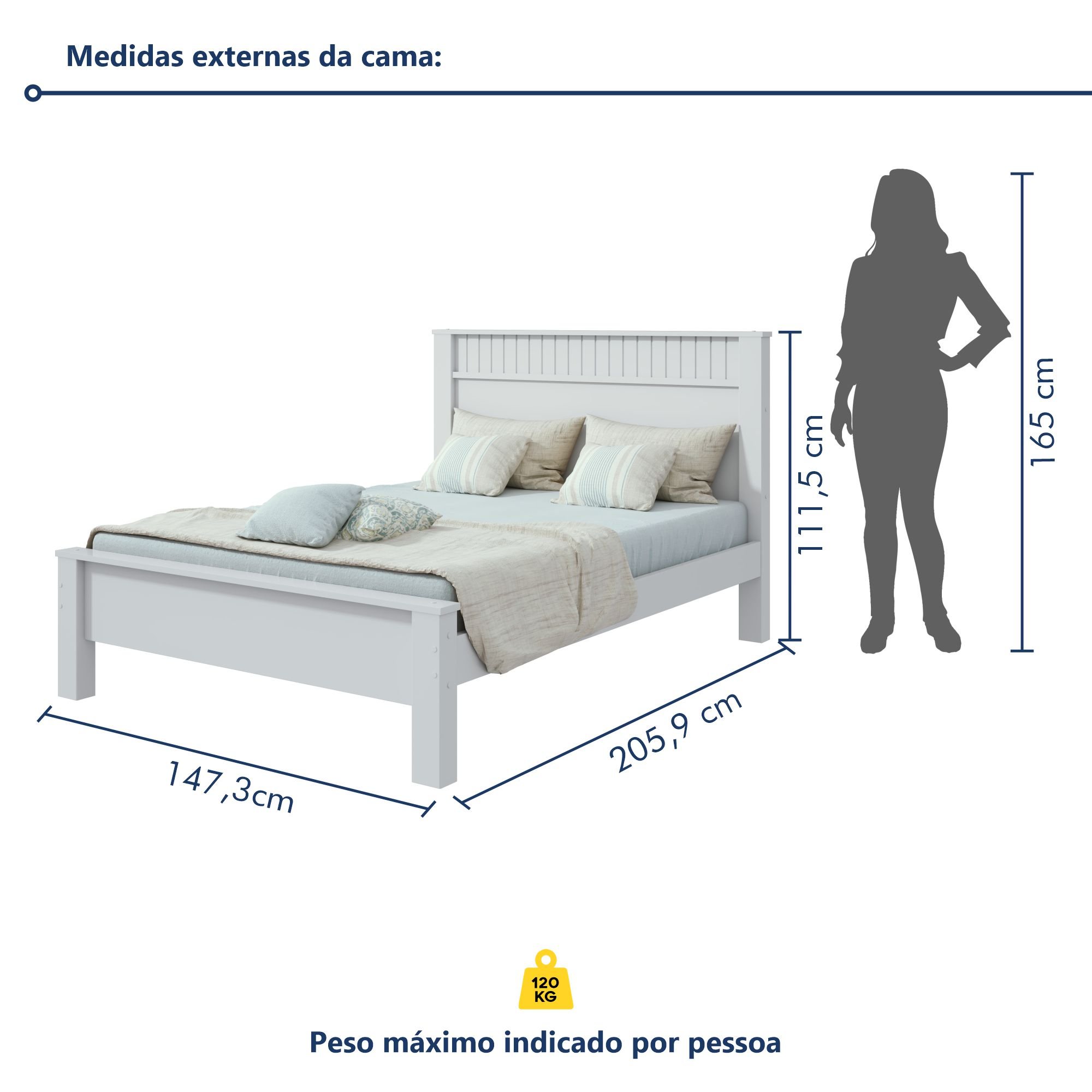 Cama Casal Athenas Plus  - 7