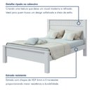 Ver imagem 7 de Cama Casal Cabeceira Ripado Athenas Plus Branco