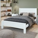 Ver imagem 1 de Cama Casal Cabeceira Ripado Athenas Plus Branco