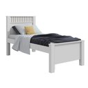 Ver imagem 3 de Cama de Solteiro com Detalhe Ripado Athenas Plus Madeira Branco