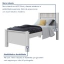 Ver imagem 6 de Cama de Solteiro com Detalhe Ripado Athenas Plus Madeira Branco