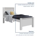 Ver imagem 5 de Cama de Solteiro com Detalhe Ripado Athenas Plus Madeira Branco