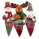 Ver imagem 1 de Kit 12 Enfeites Árvore Natal Noel Rena Boneco Neve Natalino