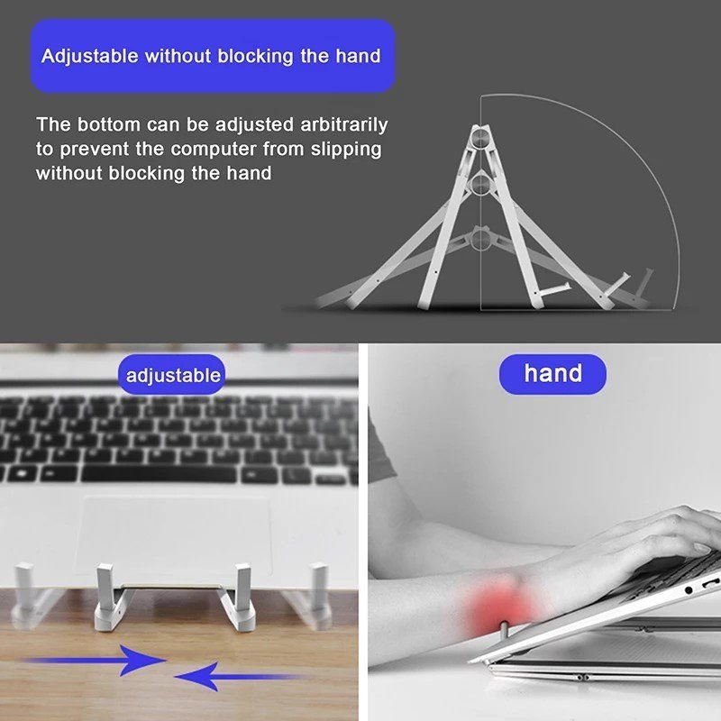 Suporte para Notebook Multi-posições Laptop Tablet Celular Ipad Fino Ajustável Ergonômico Regulável - 12