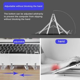 Suporte para Notebook Multi-posições Laptop Tablet Celular Ipad Fino Ajustável Ergonômico Regulável - 12