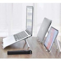 Suporte para Notebook Multi-posições Laptop Tablet Celular Ipad Fino Ajustável Ergonômico Regulável - 4