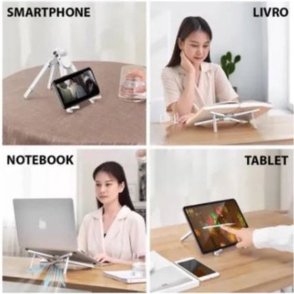 Suporte Para Notebook Multi-Posições Laptop Tablet Celular Ipad Fino Ajustável Ergonômico Regulável - 2