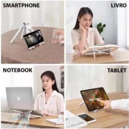 Suporte para Notebook Multi-posições Laptop Tablet Celular Ipad Fino Ajustável Ergonômico Regulável - 2