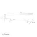 Ver imagem 3 de Rack Channel para Sala 2,20 - Marrom Nature