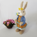 Ver imagem 3 de Coelha Páscoa Rústico Fios de Sisal Cru