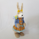 Ver imagem 2 de Coelha Páscoa Rústico Fios de Sisal Cru