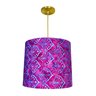 Pendentes, Tecido Batik Importado da Indonesia, Cor Lilas e Azul, Algodão. Encanto da Casa - 2