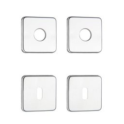 Jogo de Roseta R24 Interna Quadrada Inox Polido Soprano - 1