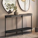 Ver imagem 1 de Aparador Bete 139cm no Couro Preto - Sallar Home