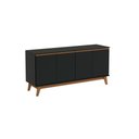 Ver imagem 2 de Aparador Kappesberg 4 Portas Preto Fosco 156cm