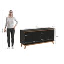 Ver imagem 4 de Aparador Kappesberg 4 Portas Preto Fosco 156cm