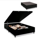 Ver imagem 1 de Cama Box Baú Casal Sintético 38x138x188 Preto