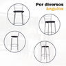 Kit 2 Banquetas para Balcão Flórida Prata Bistrô Ilhas Cozinha Gourmet Bares - 5