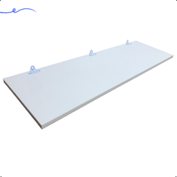1 Prateleira Branca 80X30 Com Suporte Flutuante Mdf  Organizadora Decoração Cozinha Quarto Banheiro - 2
