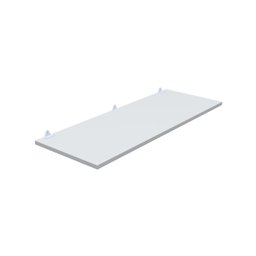 1 Prateleira Branca 80X30 Com Suporte Flutuante Mdf  Organizadora Decoração Cozinha Quarto Banheiro - 1