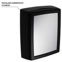 Ver imagem 5 de Armário Banheiro Espelheira Sobrepor Preto | 30x11x37cm | 01 Porta | Astra