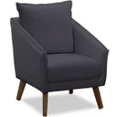 Ver imagem 2 de Kit 2 Poltronas para Sala e Escritório Decorativas Ellen Veludo Cinza