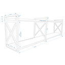 Ver imagem 2 de Suporte De Prateleira Estilo Industrial Kit Três Peças 20x37:Preto