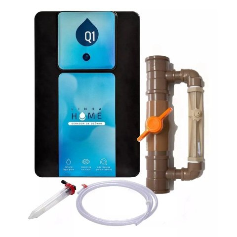 Gerador de Ozônio para Piscinas até 150 Mil Litros Q1 Home 150 Q1 Ambiental 220V