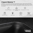 Ver mais imagens de Cuba para Cozinha Kohler Kennon de Sobrepor/embutir Retangular Dupla com Mesa e Furo 838x559mm Black