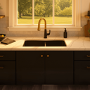Ver imagem 3 de Cuba para Cozinha Kohler Kennon de Sobrepor/embutir Retangular Dupla com Mesa e Furo 838x559mm Black