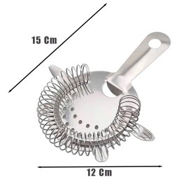 Coador Strainer de Gelo Profissional Aço Inox Barman Bebidas - 3