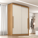 Ver imagem 2 de Guarda Roupas Casal 2 Portas de Correr 3 Gavetas 100% Mdf Ravena