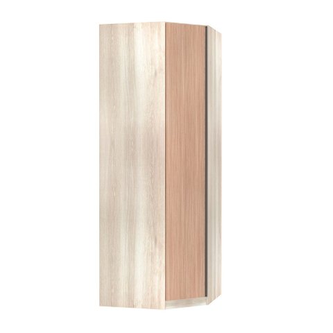 Guarda Roupa Modulado Canto Obliquo 1 Porta 1 Cabideiro 6 Prateleiras Prime Luciane Móveis