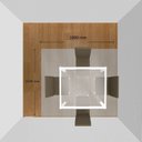 Ver mais imagens de Conjunto para Cozinha Mesa Lana 80x80cm com 4 Cadeiras Ortenia Cinza/Cromado/Preto