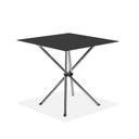 Ver imagem 6 de Conjunto para Cozinha Mesa Lana 80x80cm com 4 Cadeiras Ortenia Cinza/Cromado/Preto