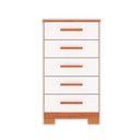 Ver imagem 6 de Cômoda para Quarto 5 Gavetas em MDP Carol Marrom/Freijó/Off White