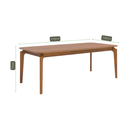Ver imagem 3 de Mesa de Jantar Ficus 2,10x1,00m em Tauari MDF Laminado Cinamomo Suporta até 30 kg