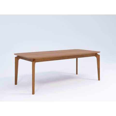 Mesa de Jantar Ficus 2,10x1,00m em Tauari MDF Laminado Cinamomo Suporta até 30 kg