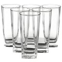 Ver imagem 1 de Jogo 6 Copos Quadrado Texas Vidro 320ml - Elegância e Versatilidade
